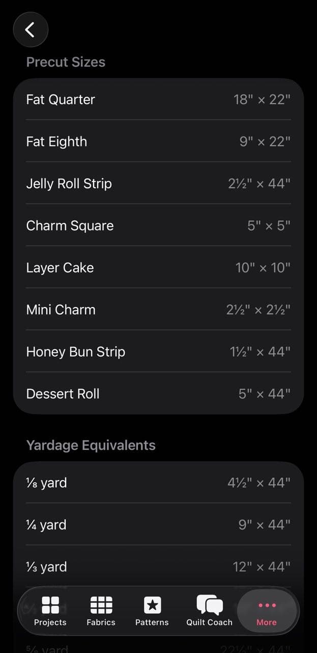 Fabric Conversions screenshot