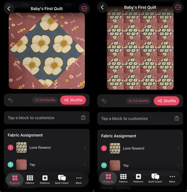 Per-Block Quilt Designer screenshot